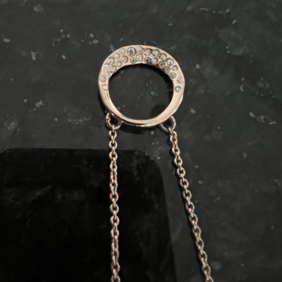 Alexis Bittar Rose Gold necklace with stones, adjustable chain. - Picture 2 of 11